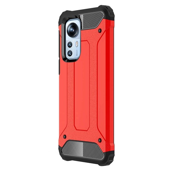 Microsonic Xiaomi Mi 12 Kılıf Rugged Armor Kırmızı 2