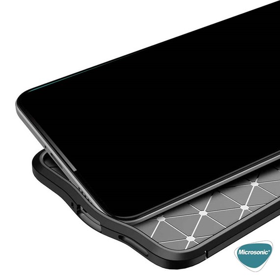 Microsonic Xiaomi Poco M5 Kılıf Deri Dokulu Silikon Siyah 4