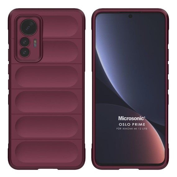 Microsonic Xiaomi Mi 12 Lite Kılıf Oslo Prime Bordo 1