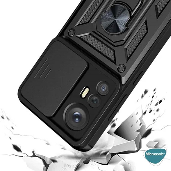 Microsonic Xiaomi Mi 12T Pro Kılıf Impact Resistant Siyah 5