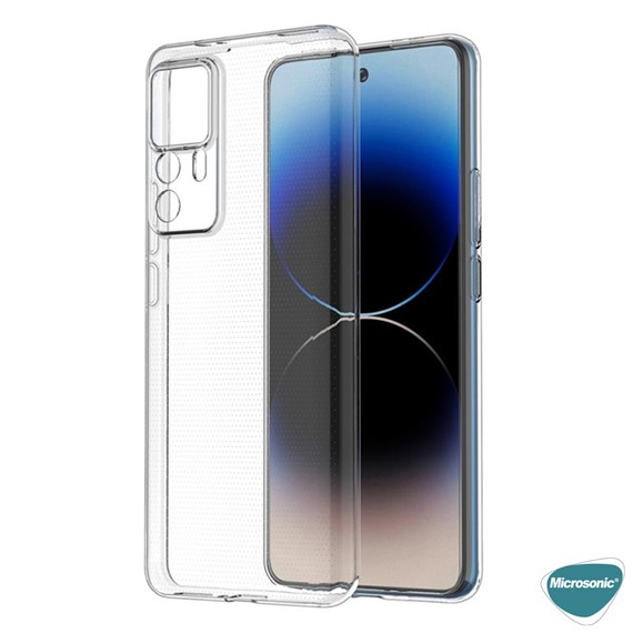 Microsonic Xiaomi Mi 12T Pro Kılıf Transparent Soft Şeffaf 4