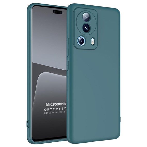 Microsonic Xiaomi Mi 13 Lite Kılıf Groovy Soft Koyu Yeşil 1