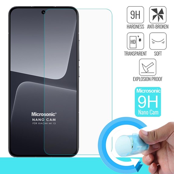 Microsonic Xiaomi Mi 13 Nano Glass Cam Ekran Koruyucu 2