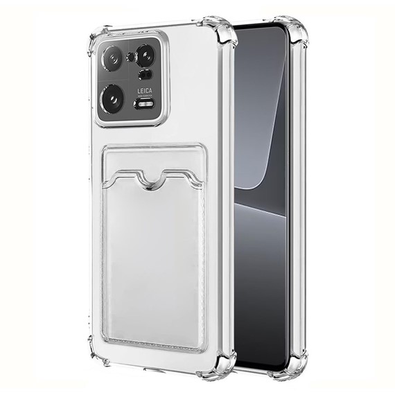 Microsonic Xiaomi Mi 13 Pro Card Slot Shock Kılıf Şeffaf 1