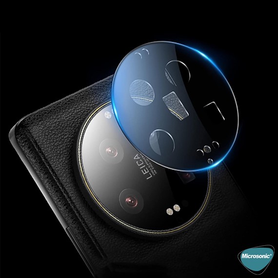 Microsonic Xiaomi Mi 13 Ultra Kamera Lens Koruma Camı V2 Siyah 2