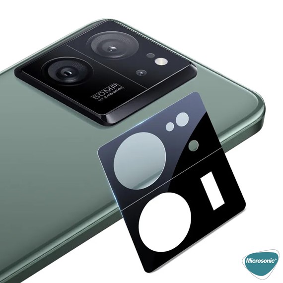 Microsonic Xiaomi Mi 13T Pro Kamera Lens Koruma Camı V2 Siyah 2