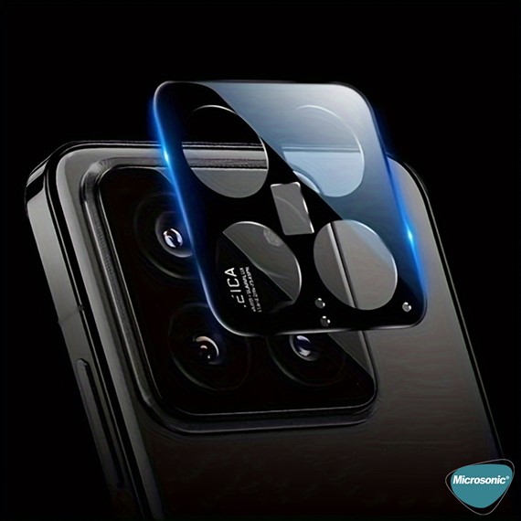 Microsonic Xiaomi Mi 14 Pro Kamera Lens Koruma Camı V2 Siyah 2
