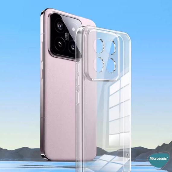Microsonic Xiaomi Mi 14 Kılıf Transparent Soft Şeffaf 3