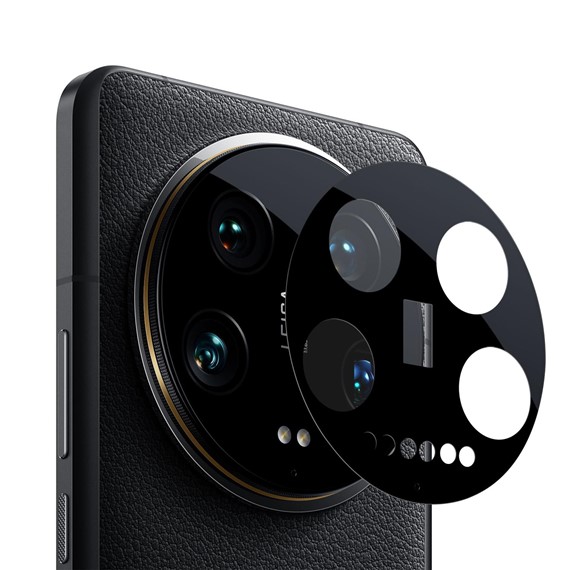 Microsonic Xiaomi Mi 14 Ultra Kamera Lens Koruma Camı V2 Siyah 1