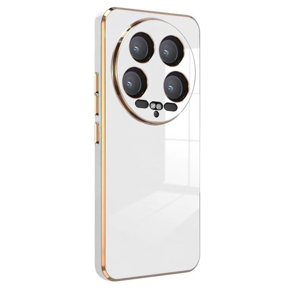 Microsonic Xiaomi Mi 14 Ultra Kılıf Olive Plated Beyaz 1