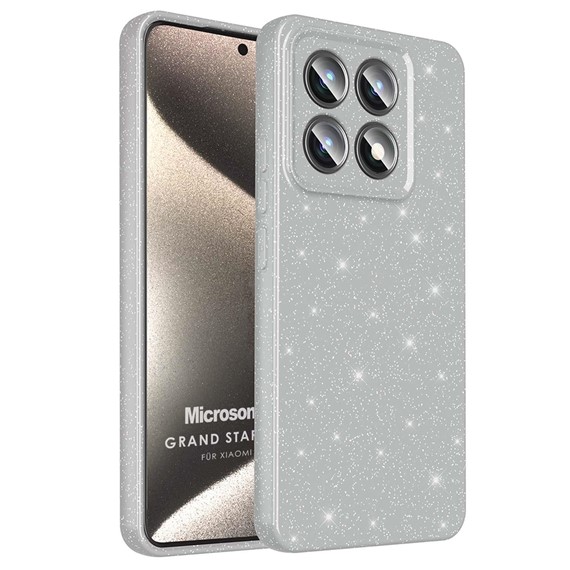 Microsonic Xiaomi Mi 14T Pro Kılıf Grand Stardust Gümüş 1