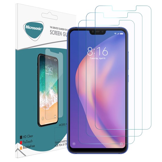 Microsonic Xiaomi Mi 8 Lite Ekran Koruyucu Nano Cam 3 lü Paket 1