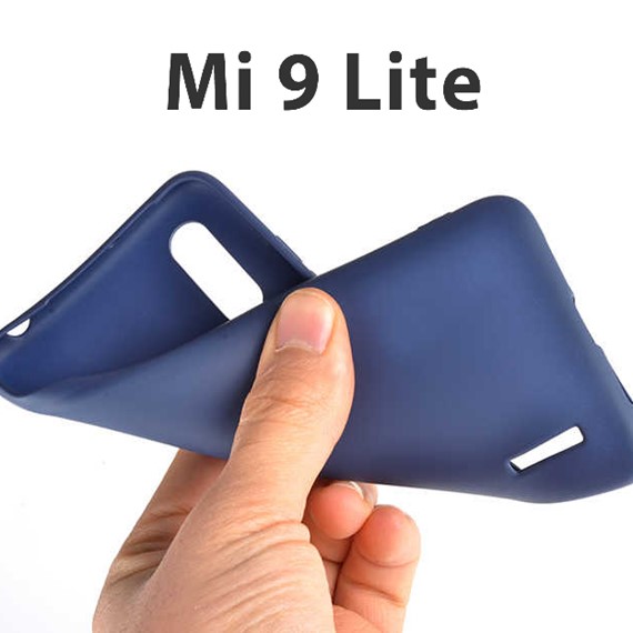 Microsonic Matte Silicone Xiaomi Mi 9 Lite Kılıf Siyah 3