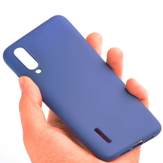 Microsonic Matte Silicone Xiaomi Mi 9 Lite Kılıf Lacivert 4