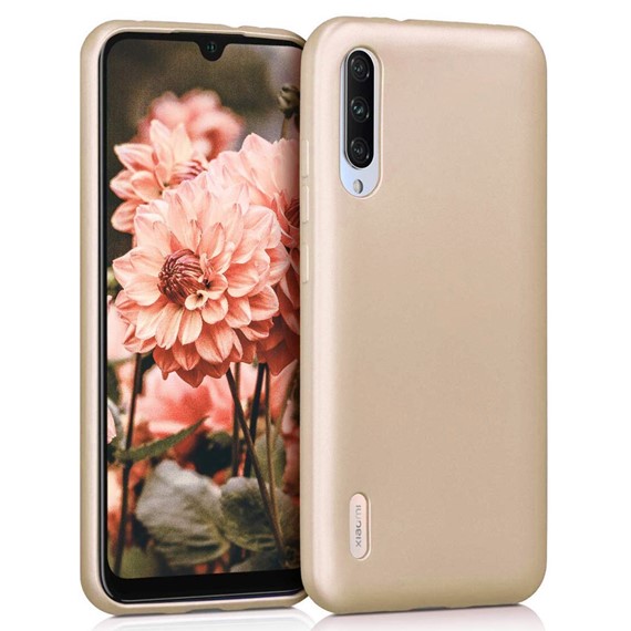 Microsonic Matte Silicone Xiaomi Mi 9 Lite Kılıf Gold 1