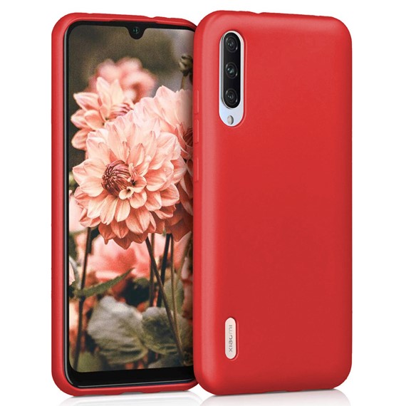 Microsonic Matte Silicone Xiaomi Mi 9 Lite Kılıf Kırmızı 1