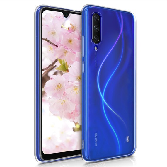 Microsonic Xiaomi Mi 9 Lite Kılıf Transparent Soft Beyaz 1