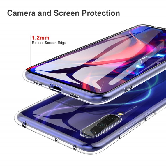 Microsonic Xiaomi Mi 9 Lite Kılıf Transparent Soft Beyaz 5