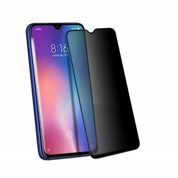 Microsonic Xiaomi Mi 9 SE Privacy 5D Gizlilik Filtreli Cam Ekran Koruyucu Siyah 4