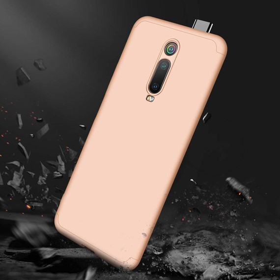 Microsonic Xiaomi Mi 9T Kılıf Double Dip 360 Protective Gold 3