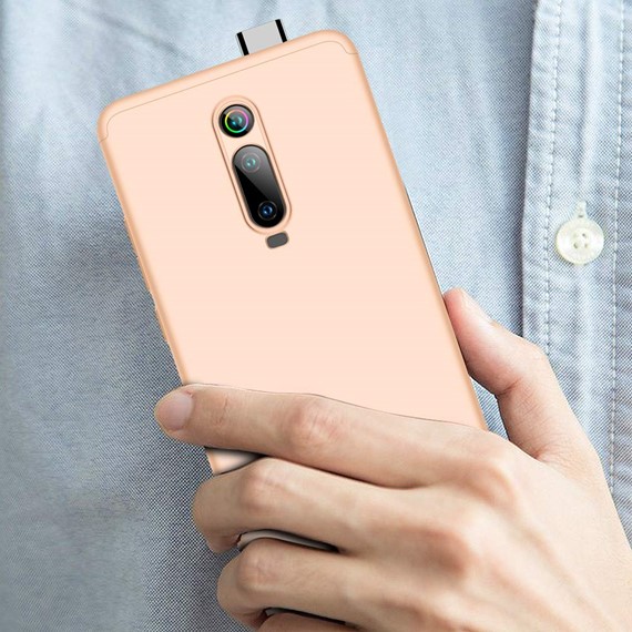 Microsonic Xiaomi Mi 9T Kılıf Double Dip 360 Protective Gold 5