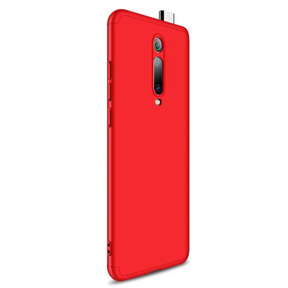 Microsonic Xiaomi Mi 9T Kılıf Double Dip 360 Protective Kırmızı 2