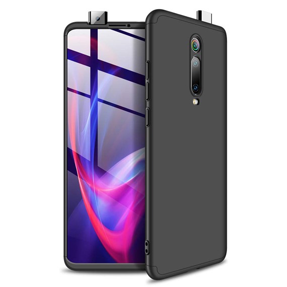 Microsonic Xiaomi Mi 9T Kılıf Double Dip 360 Protective Siyah 1