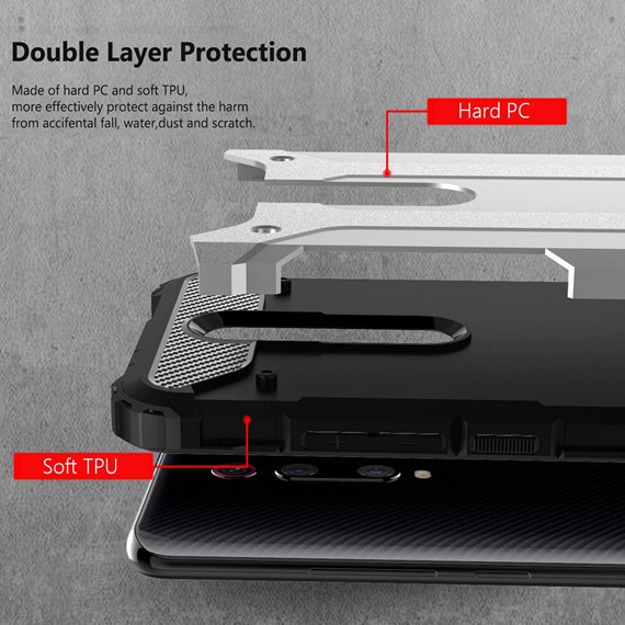 Microsonic Xiaomi Mi 9T Kılıf Rugged Armor Mavi 4