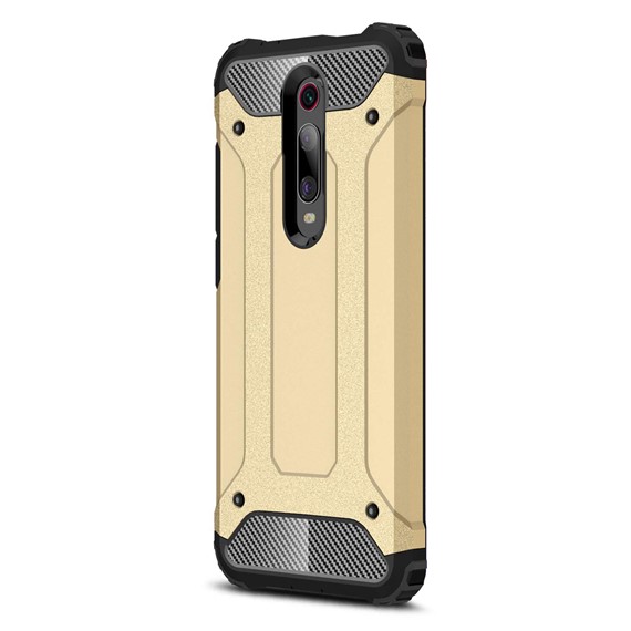 Microsonic Xiaomi Mi 9T Kılıf Rugged Armor Gold 2