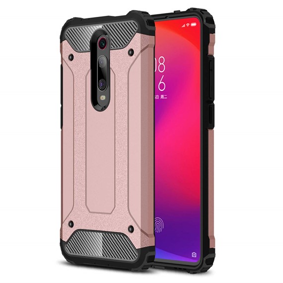 Microsonic Xiaomi Mi 9T Kılıf Rugged Armor Rose Gold 1