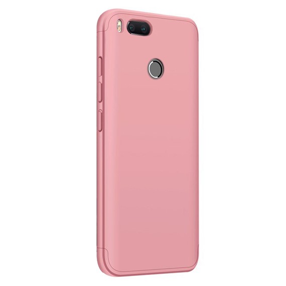 Microsonic Xiaomi Mi A1 Kılıf Double Dip 360 Protective Rose Gold 2