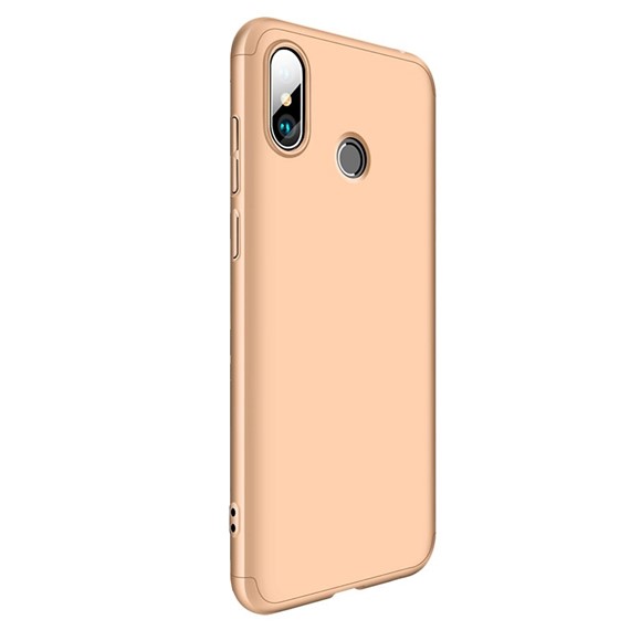 Microsonic Xiaomi Mi A2 Mi 6X Kılıf Double Dip 360 Protective Gold 2