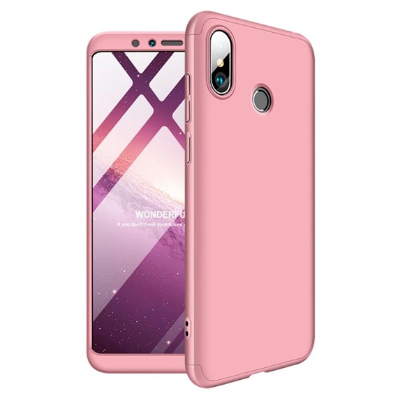 Microsonic Xiaomi Mi A2 Mi 6X Kılıf Double Dip 360 Protective Rose Gold 1