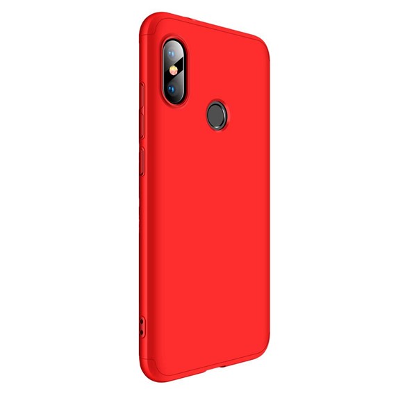 Microsonic Xiaomi Mi A2 Lite Kılıf Double Dip 360 Protective Kırmızı 2