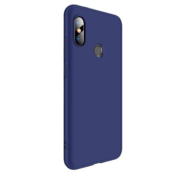 Microsonic Xiaomi Mi A2 Lite Kılıf Double Dip 360 Protective Lacivert 2