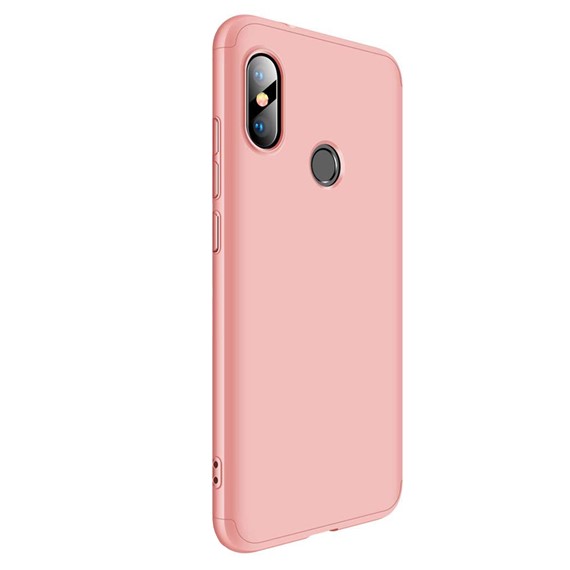 Microsonic Xiaomi Mi A2 Lite Kılıf Double Dip 360 Protective Rose Gold 2