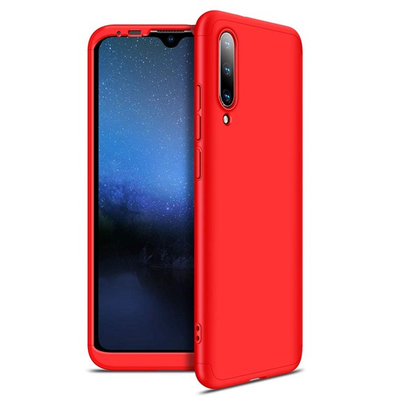 Microsonic Xiaomi Mi A3 Kılıf Double Dip 360 Protective Kırmızı 1