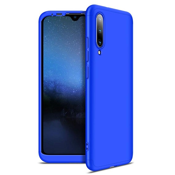 Microsonic Xiaomi Mi A3 Kılıf Double Dip 360 Protective Mavi 1