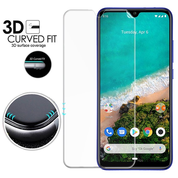 Microsonic Xiaomi Mi A3 Ön Arka Kavisler Dahil Tam Ekran Kaplayıcı Film 3