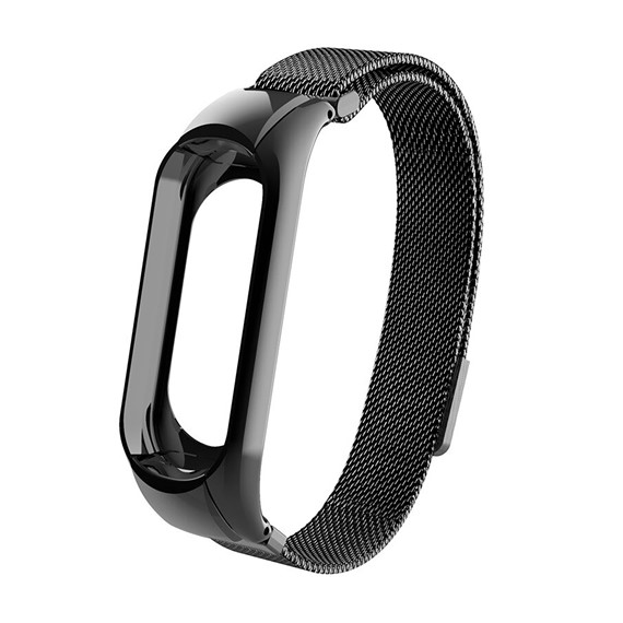 Microsonic Xiaomi Mi Band 4 Milanese Loop Kordon Siyah 1