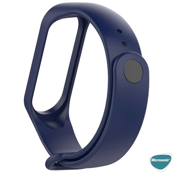 Microsonic Xiaomi Mi Band 5 Silikon Kordon Lacivert 3