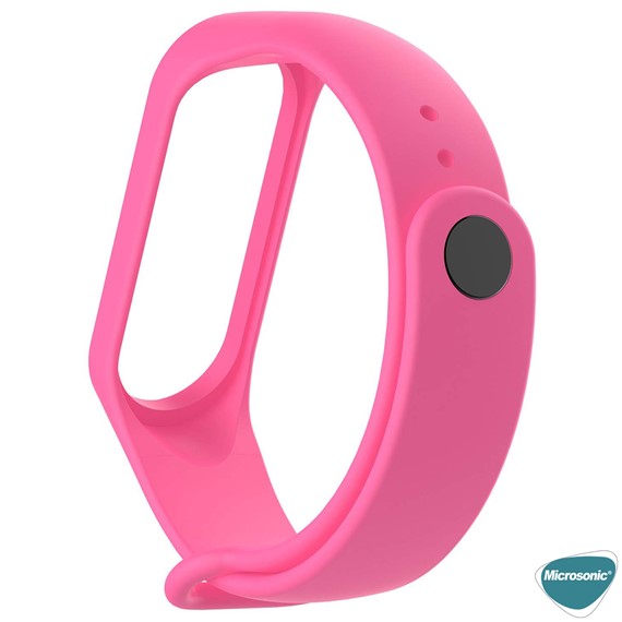 Microsonic Xiaomi Mi Band 5 Silikon Kordon Pembe 3