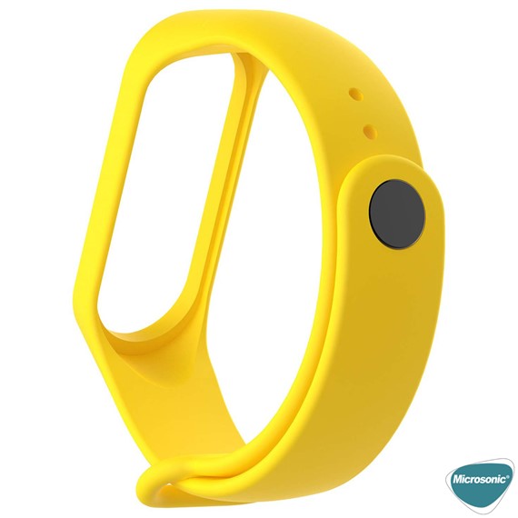 Microsonic Xiaomi Mi Band 5 Silikon Kordon Sarı 3