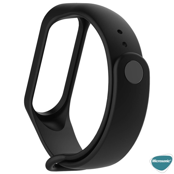 Microsonic Xiaomi Mi Band 5 Silikon Kordon Siyah 3