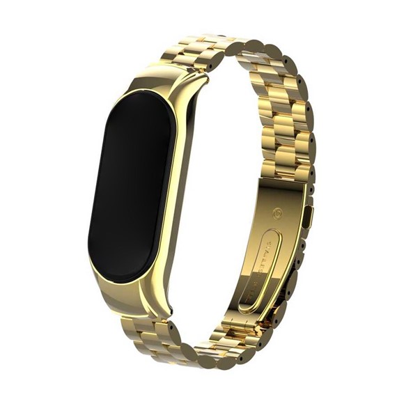 Microsonic Xiaomi Mi Band 7 Metal Stainless Steel Kordon Gold 1