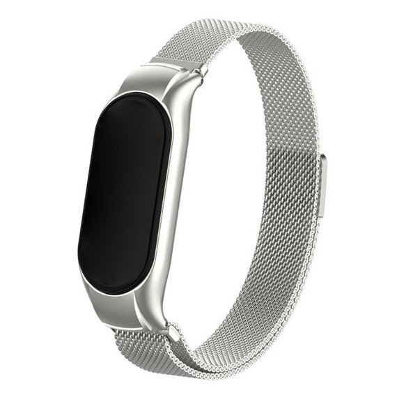 Microsonic Xiaomi Mi Band 7 Milanese Loop Kordon Gümüş 1