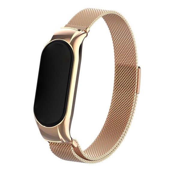 Microsonic Xiaomi Mi Band 7 Milanese Loop Kordon Rose Gold 1