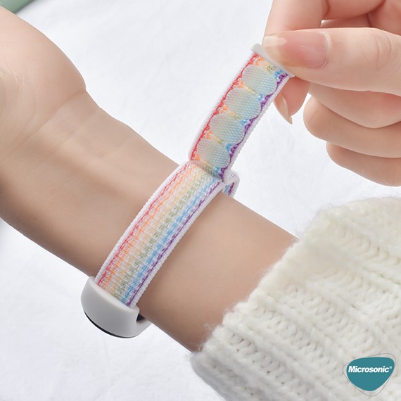 Microsonic Xiaomi Mi Band 9 Hasırlı Kordon Woven Sport Loop Pride Edition 2
