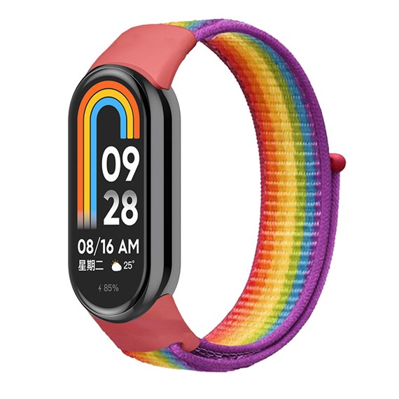 Microsonic Xiaomi Mi Band 8 Hasırlı Kordon Woven Sport Loop Pride Edition 1