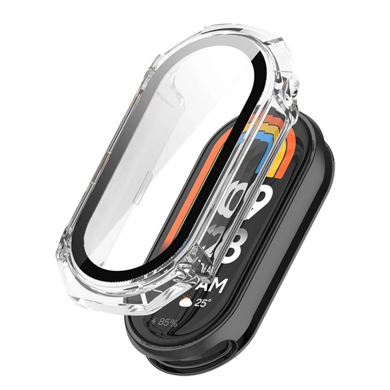 Microsonic Xiaomi Mi Band 8 Kılıf Darbeye Dayanıklı Clear Premium Slim WatchBand Şeffaf 1